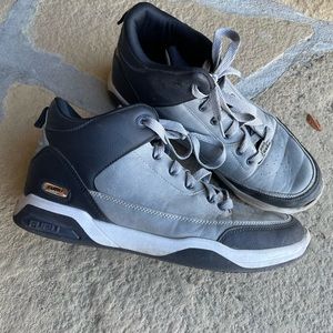 FUBU gray leather sneakers